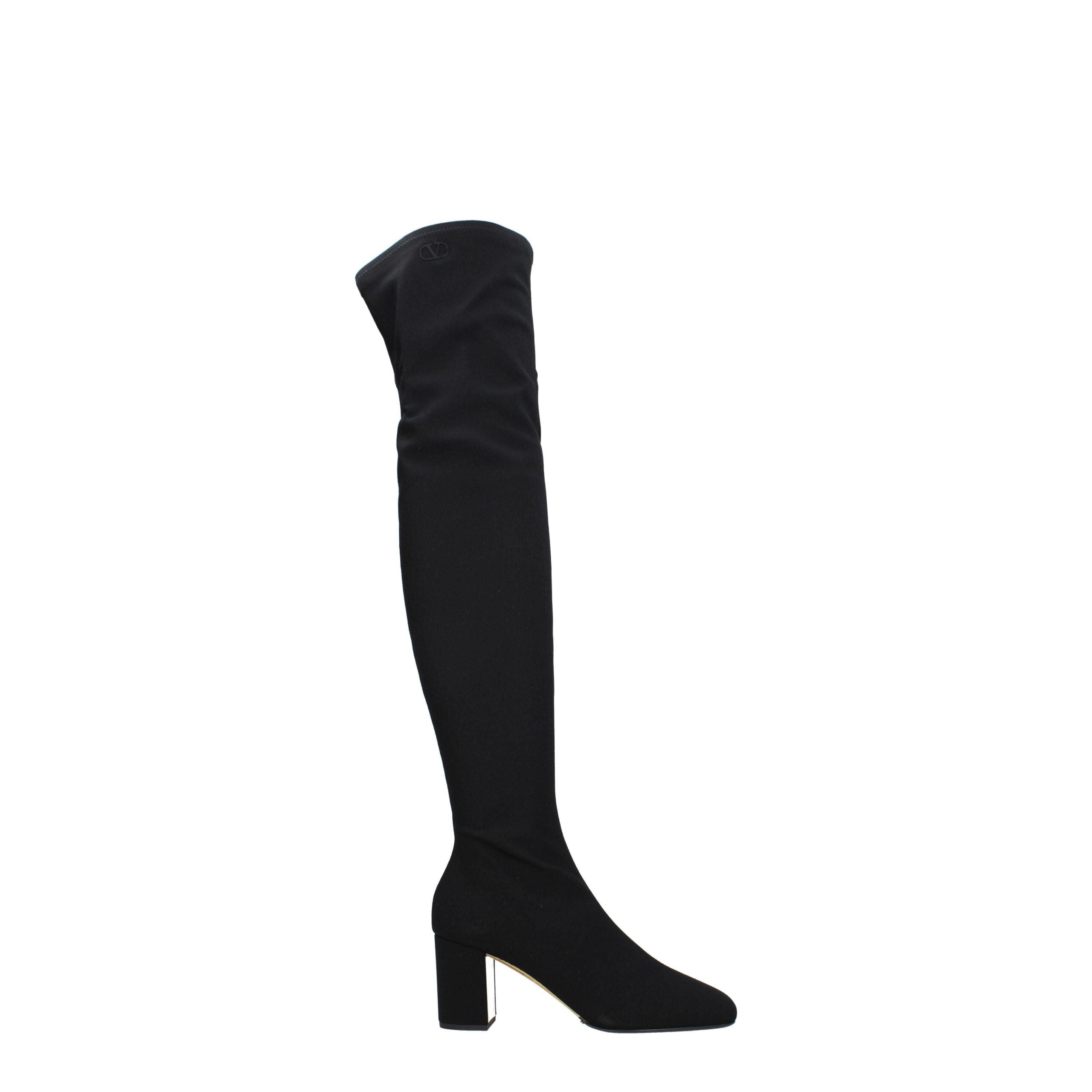 Valentino Garavani Black Fabric Boot